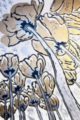 Diptych: "Poppies in gold", 2025, No 1/2