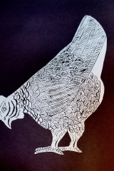 Triptych: “Scratching Hen”, 2025, No 1/3