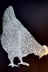 Triptych: “Scratching Hen”, 2025, No 3/3