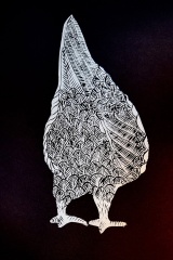 Triptych: “Scratching Hen”, 2025, No 2/3